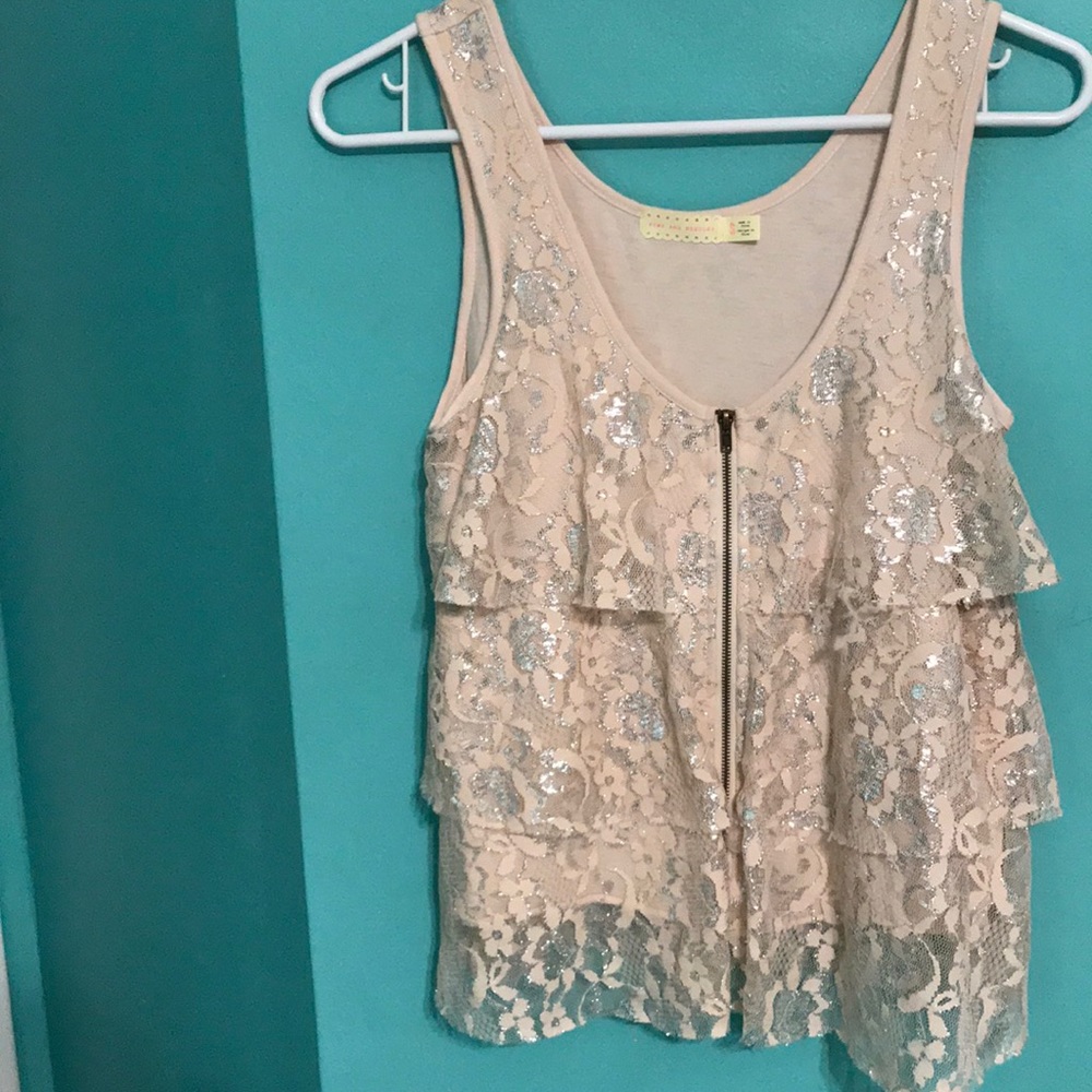 Urban Outfitters Sparkly Top - Pins And Needles